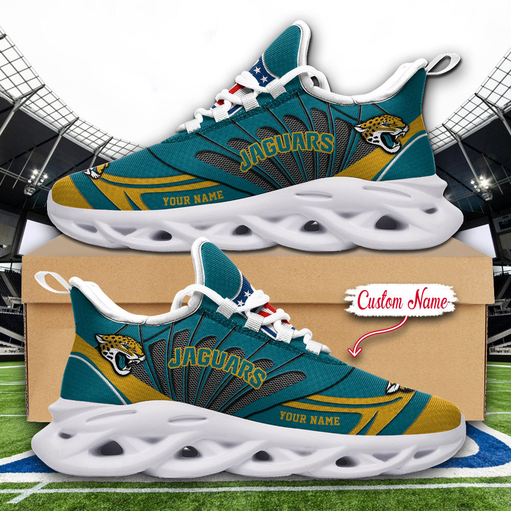 Ideafootwear Jacksonville Jaguars NFL Max Soul Shoes Sneakers For Men And Women