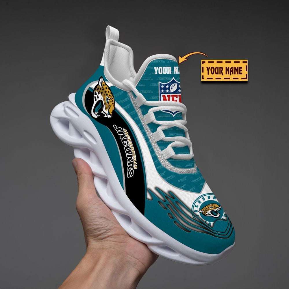 Ideafootwear Jacksonville Jaguars NFL Max Soul Shoes Sneakers For Men And Women