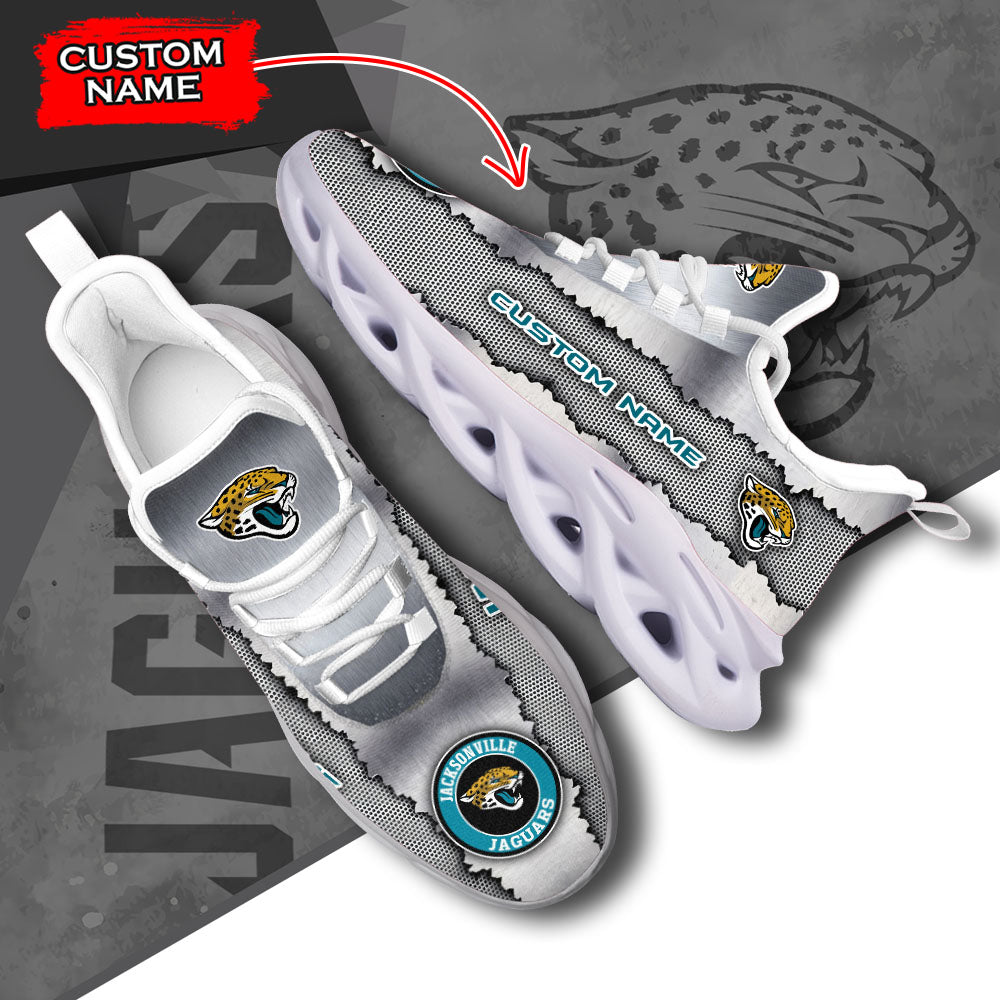 Ideafootwear Jacksonville Jaguars NFL Max Soul Shoes Sneakers For Men And Women