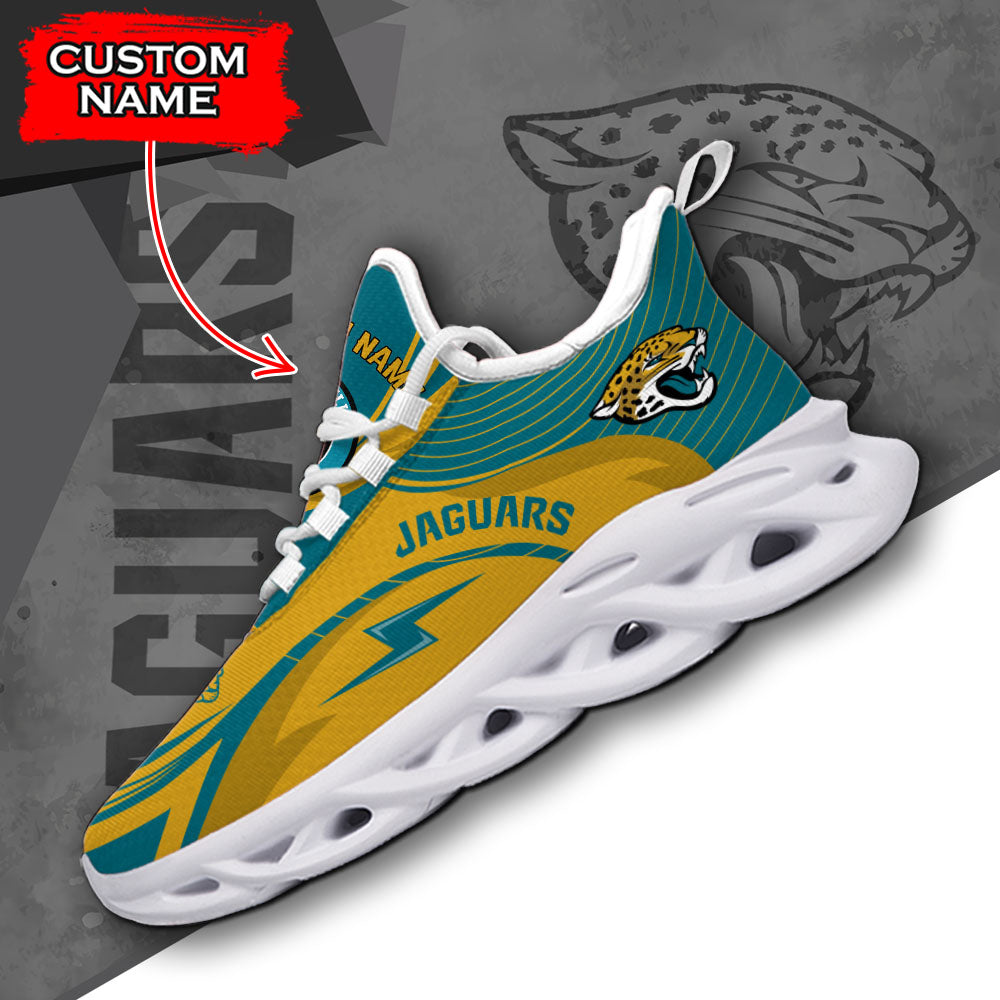 Ideafootwear Jacksonville Jaguars NFL Max Soul Shoes Sneakers For Men And Women