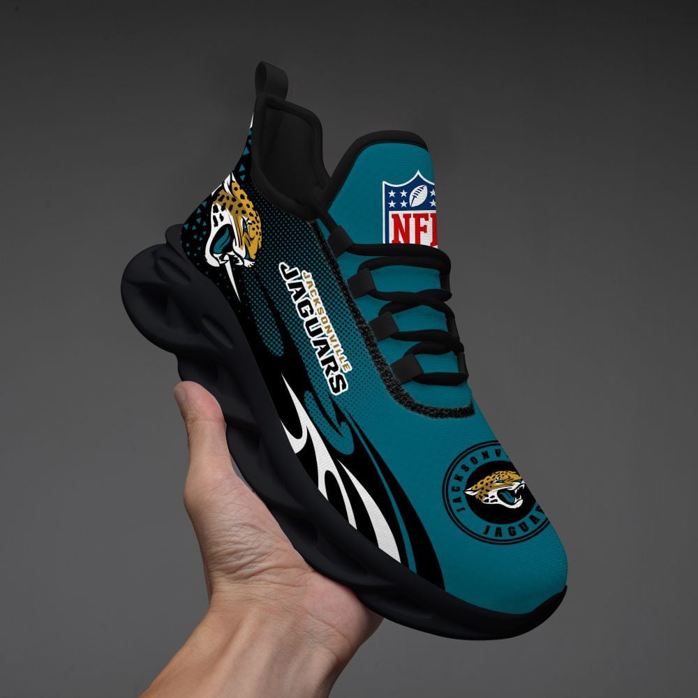 Ideafootwear Jacksonville Jaguars NFL Max Soul Shoes Sneakers For Men And Women