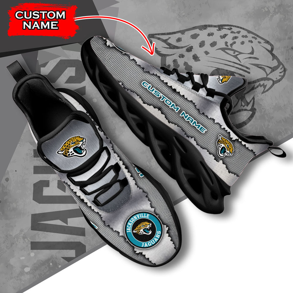 Ideafootwear Jacksonville Jaguars NFL Max Soul Shoes Sneakers For Men And Women