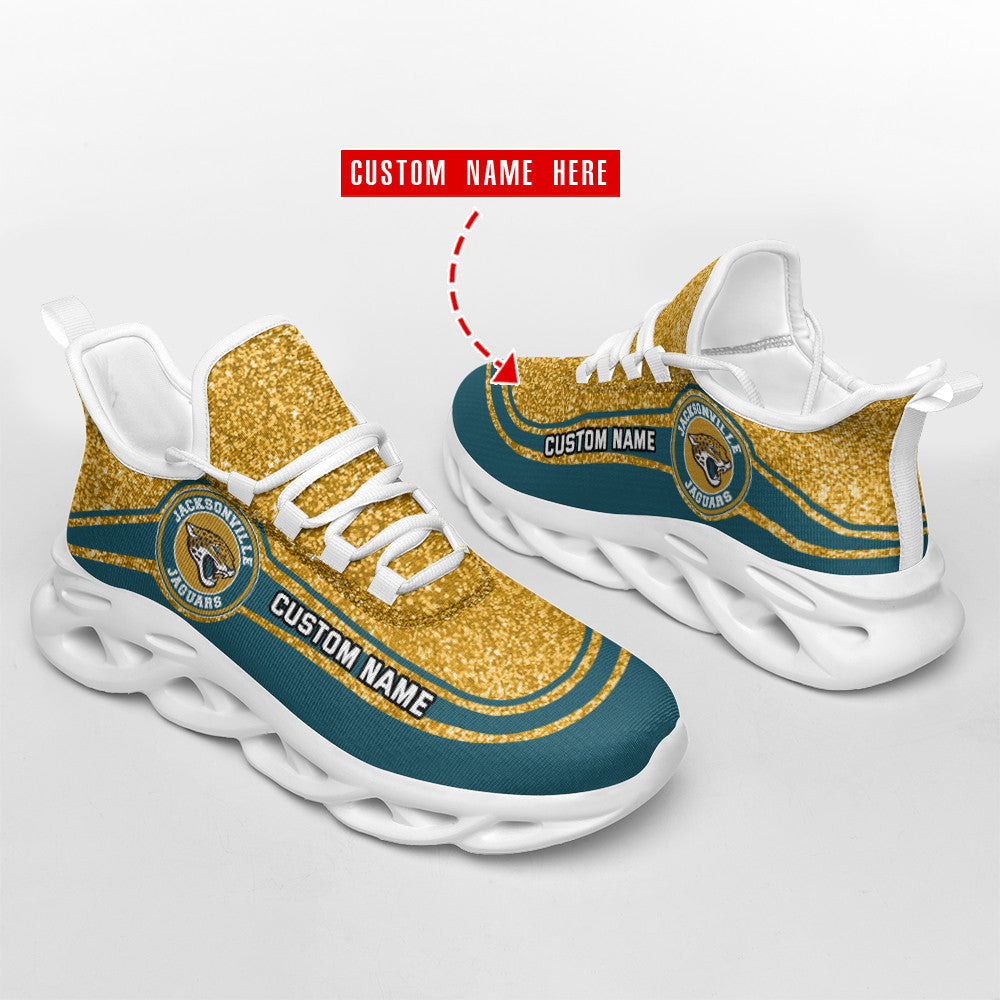 Ideafootwear Jacksonville Jaguars NFL Max Soul Shoes Sneakers For Men And Women