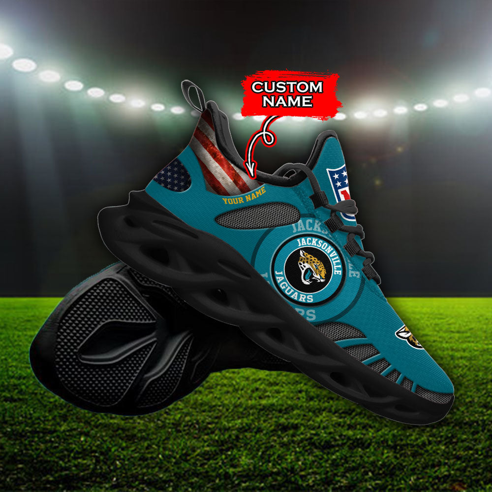 Ideafootwear Jacksonville Jaguars NFL Max Soul Shoes Sneakers For Men And Women