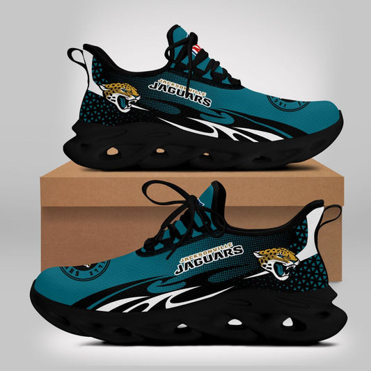 Ideafootwear Jacksonville Jaguars NFL Max Soul Shoes Sneakers For Men And Women