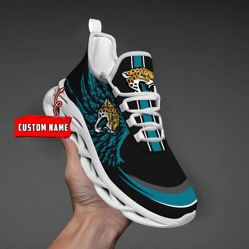 Ideafootwear Jacksonville Jaguars NFL Max Soul Shoes Sneakers For Men And Women