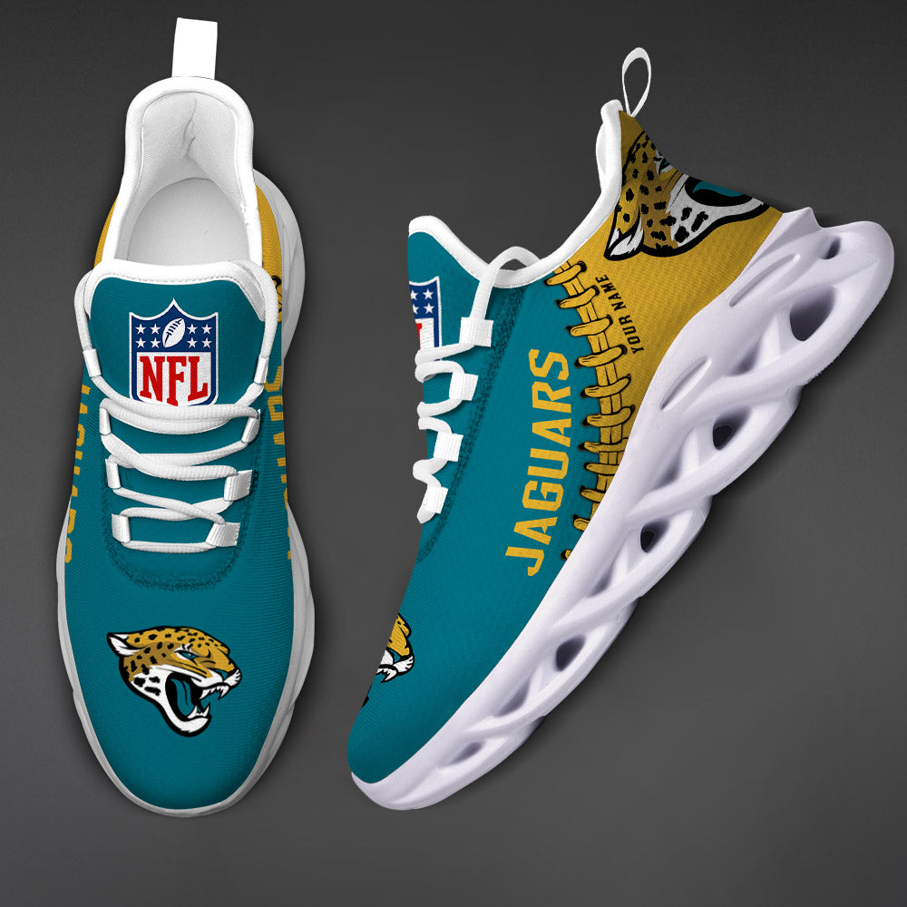 Ideafootwear Jacksonville Jaguars NFL Max Soul Shoes Sneakers For Men And Women