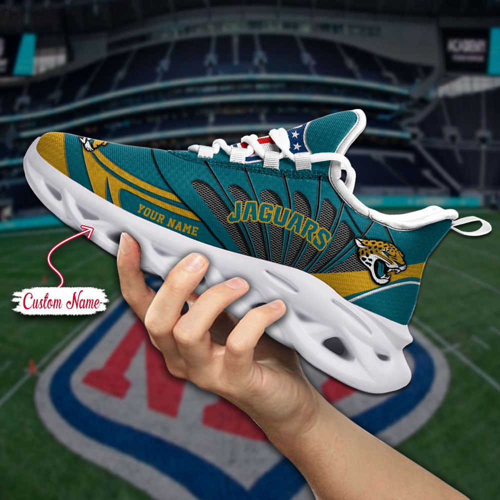 Ideafootwear Jacksonville Jaguars NFL Max Soul Shoes Sneakers For Men And Women