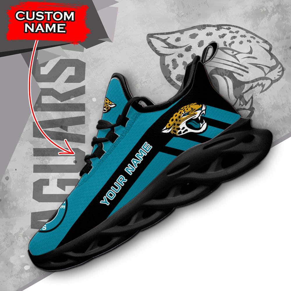 Ideafootwear Jacksonville Jaguars NFL Max Soul Shoes Sneakers For Men And Women