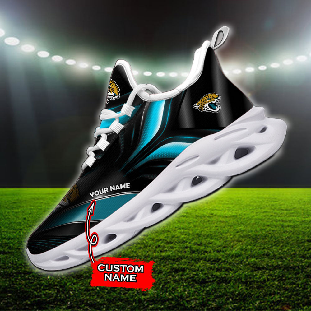 Ideafootwear Jacksonville Jaguars NFL Max Soul Shoes Sneakers For Men And Women