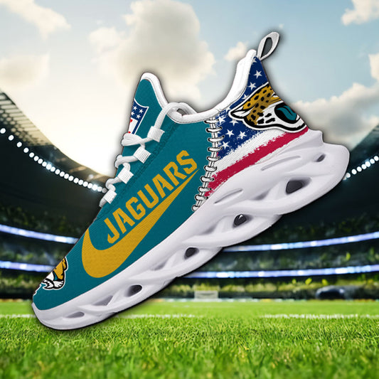 Ideafootwear Jacksonville Jaguars NFL Max Soul Shoes Sneakers For Men And Women