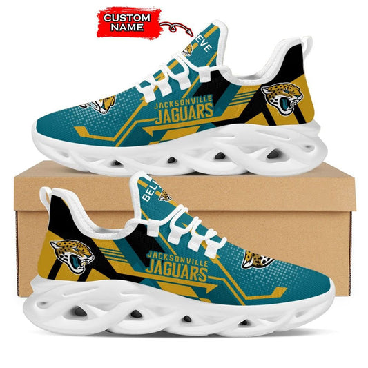 Ideafootwear Jacksonville Jaguars NFL Max Soul Shoes Sneakers For Men And Women