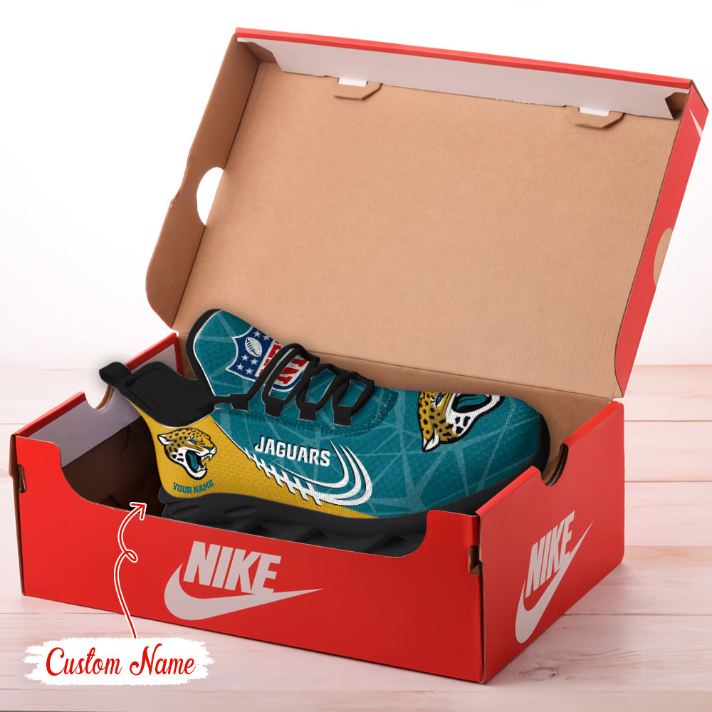 Ideafootwear Jacksonville Jaguars NFL Max Soul Shoes Sneakers For Men And Women