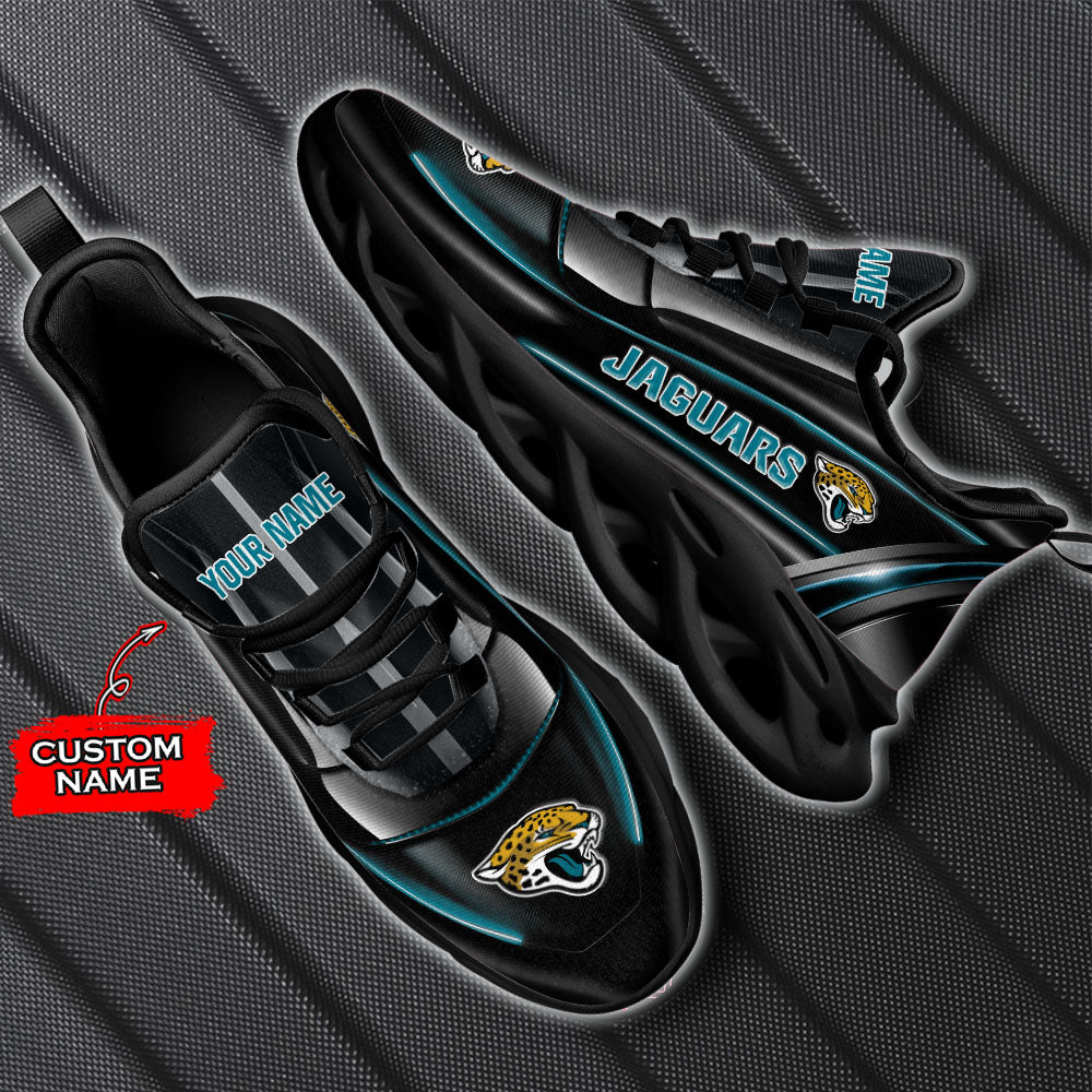 Ideafootwear Jacksonville Jaguars NFL Max Soul Shoes Sneakers For Men And Women
