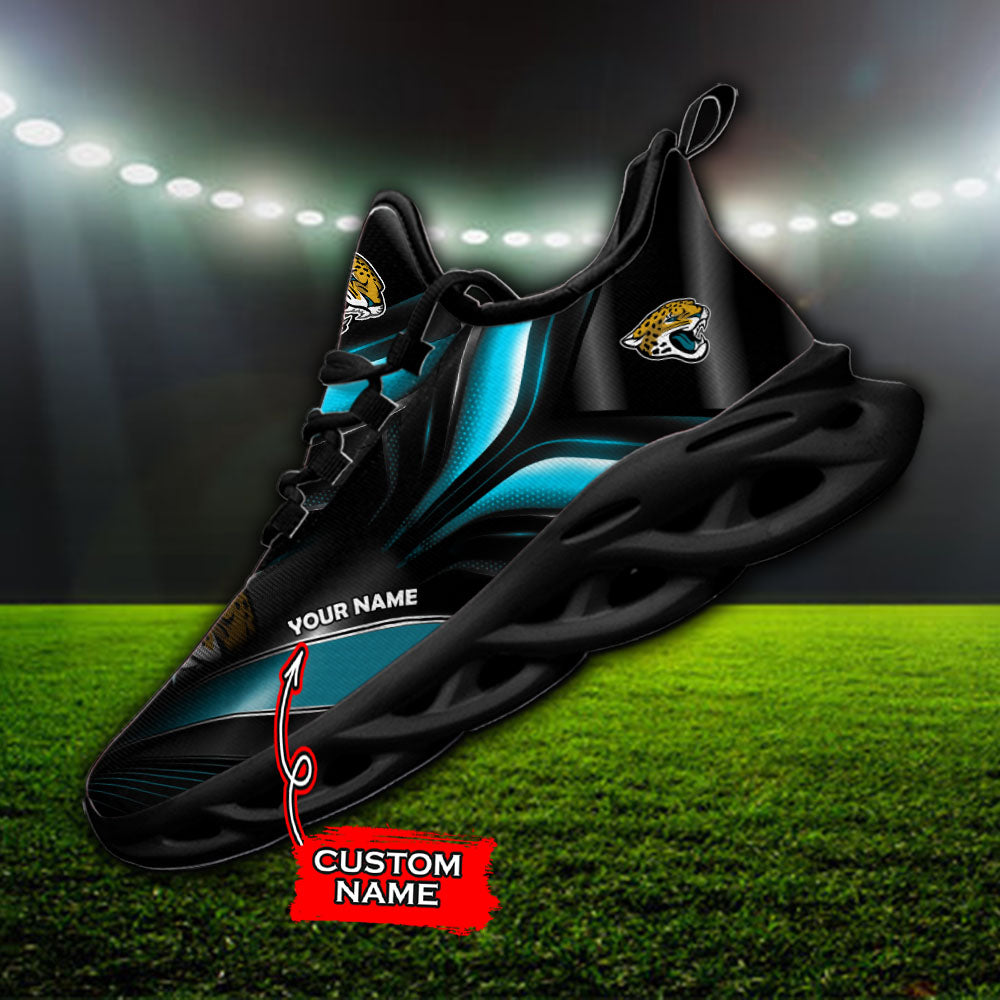 Ideafootwear Jacksonville Jaguars NFL Max Soul Shoes Sneakers For Men And Women