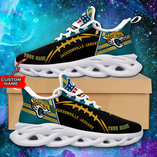 Ideafootwear Jacksonville Jaguars NFL Max Soul Shoes Sneakers For Men And Women
