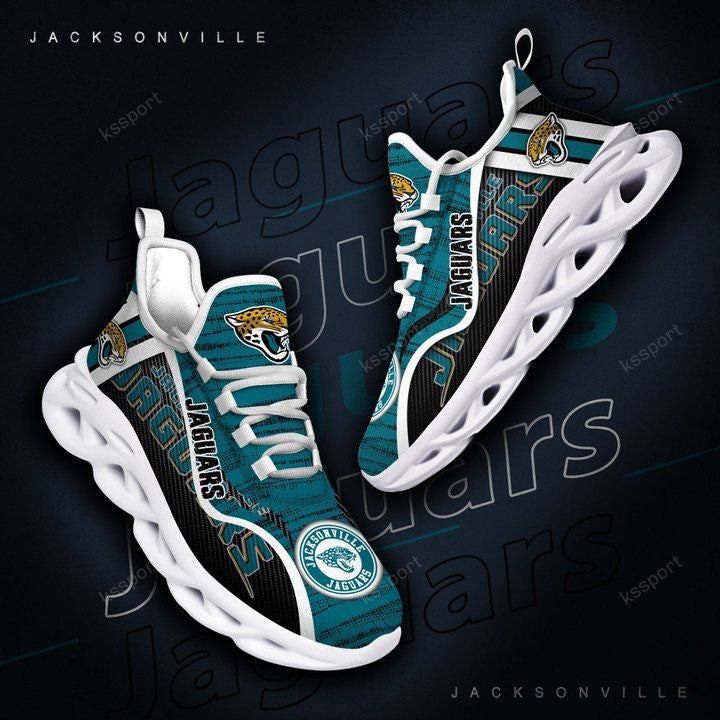 Ideafootwear Jacksonville Jaguars NFL Max Soul Shoes Sneakers For Men And Women