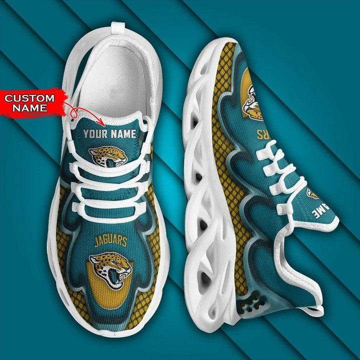 Ideafootwear Jacksonville Jaguars NFL Max Soul Shoes Sneakers For Men And Women