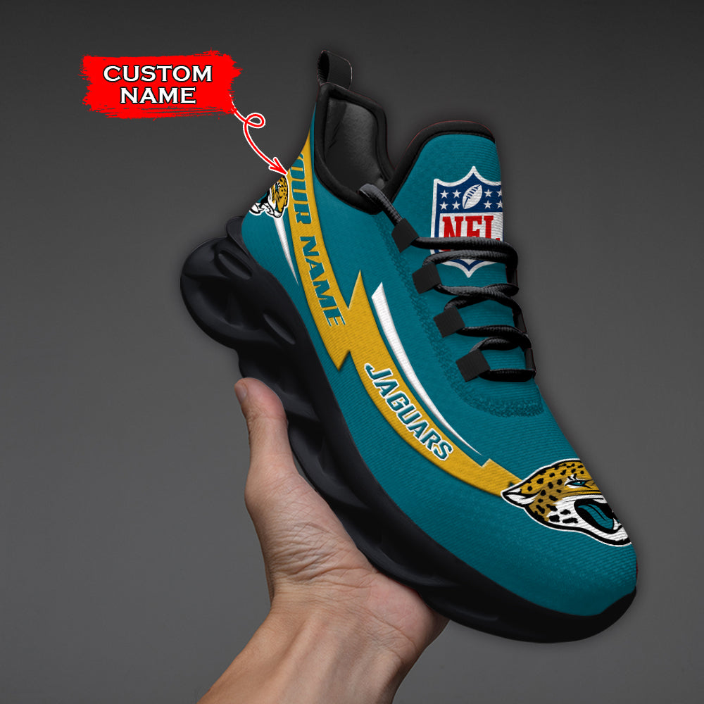 Ideafootwear Jacksonville Jaguars NFL Max Soul Shoes Sneakers For Men And Women
