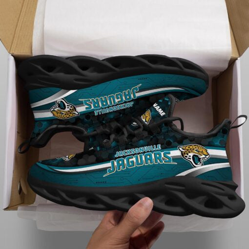 Ideafootwear Jacksonville Jaguars NFL Max Soul Shoes Sneakers For Men And Women
