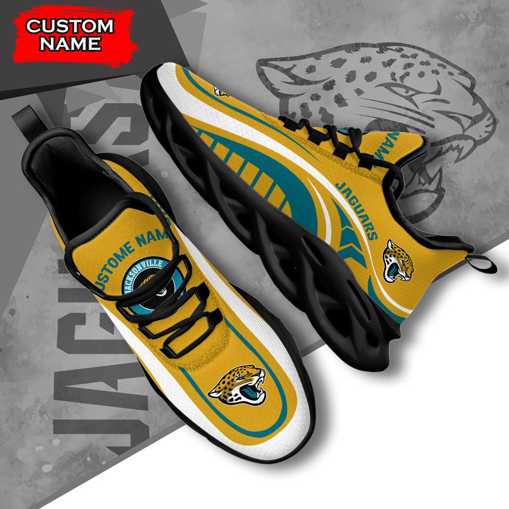 Ideafootwear Jacksonville Jaguars NFL Max Soul Shoes Sneakers For Men And Women