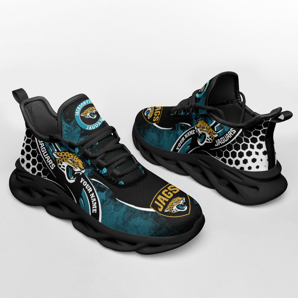 Ideafootwear Jacksonville Jaguars NFL Max Soul Shoes Sneakers For Men And Women
