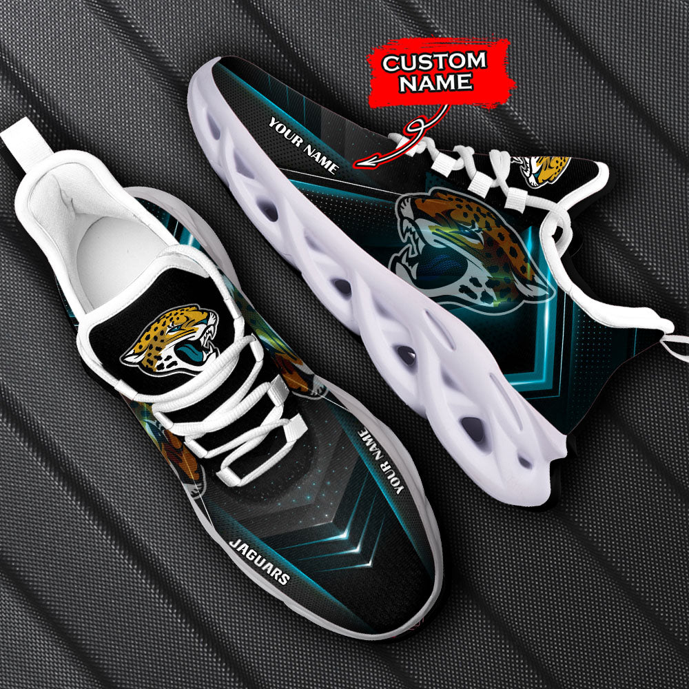 Ideafootwear Jacksonville Jaguars NFL Max Soul Shoes Sneakers For Men And Women