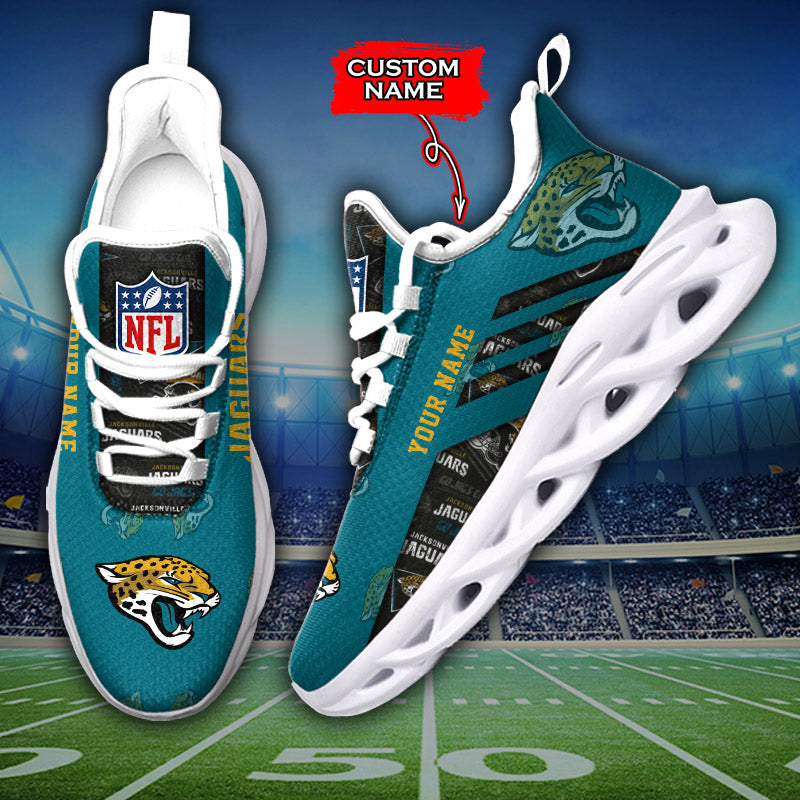 Ideafootwear Jacksonville Jaguars NFL Max Soul Shoes Sneakers For Men And Women