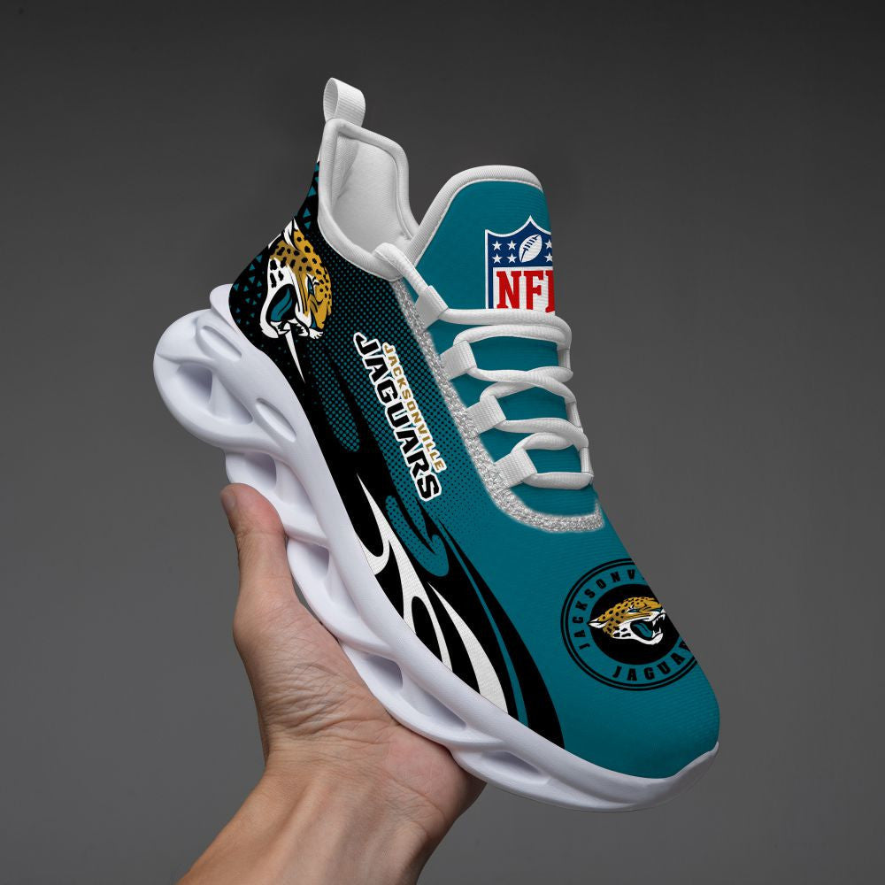 Ideafootwear Jacksonville Jaguars NFL Max Soul Shoes Sneakers For Men And Women