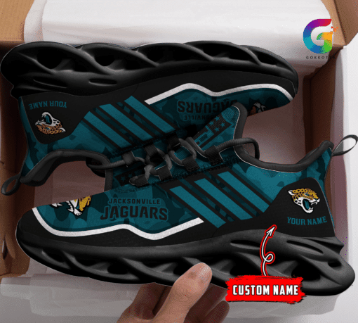 Ideafootwear Jacksonville Jaguars NFL Max Soul Shoes Sneakers For Men And Women