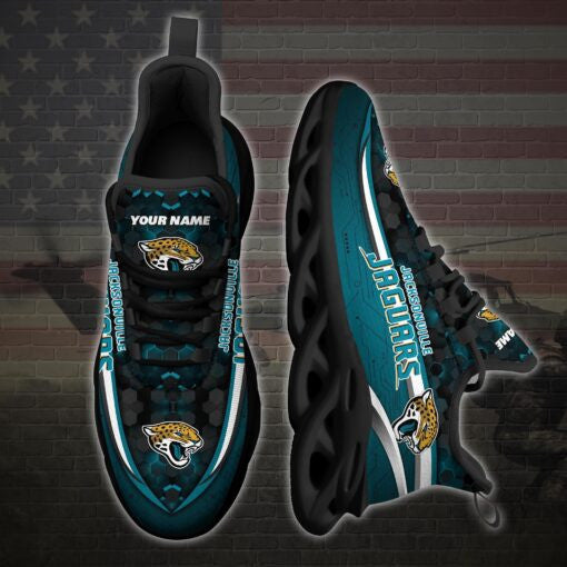 Ideafootwear Jacksonville Jaguars NFL Max Soul Shoes Sneakers For Men And Women