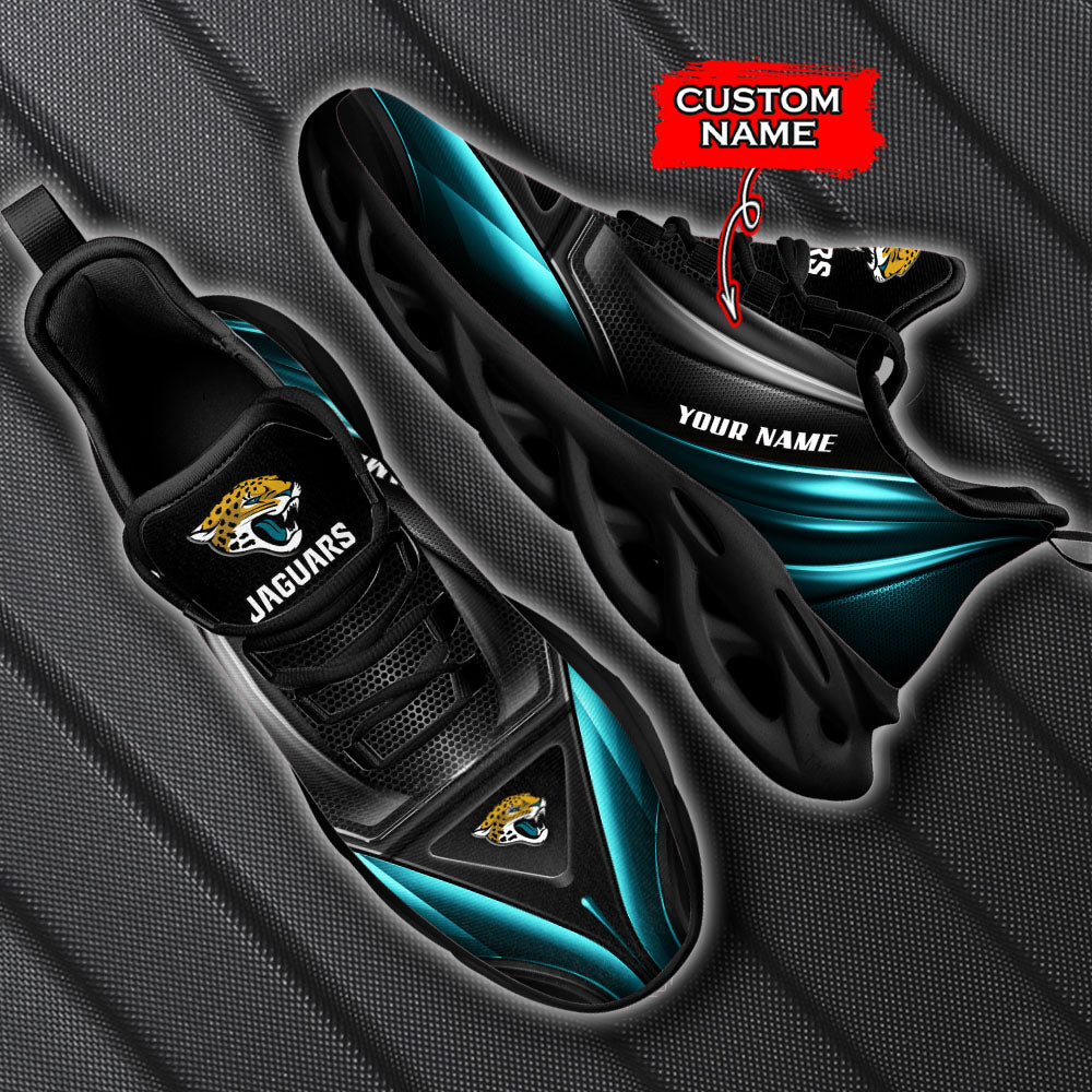 Ideafootwear Jacksonville Jaguars NFL Max Soul Shoes Sneakers For Men And Women