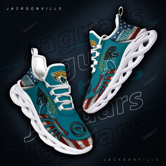 Ideafootwear Jacksonville Jaguars NFL Max Soul Shoes Sneakers For Men And Women