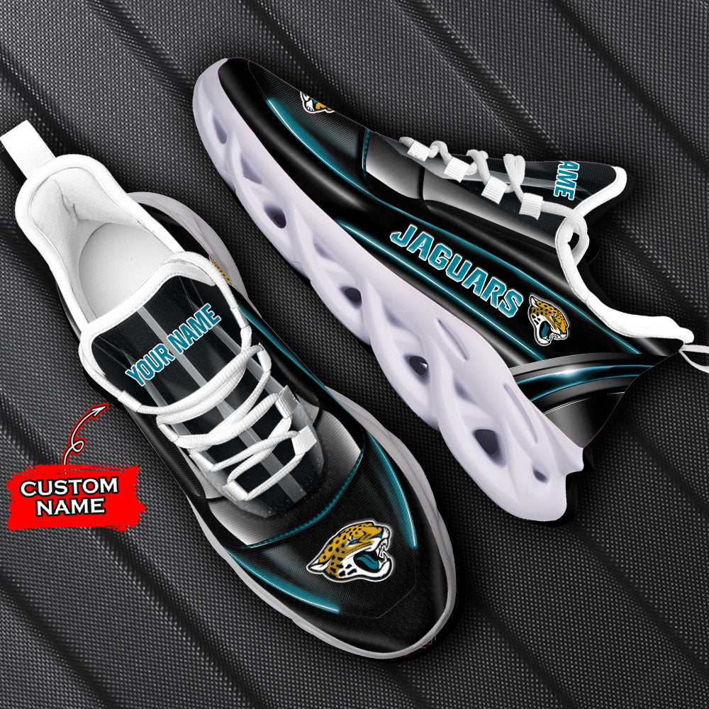 Ideafootwear Jacksonville Jaguars NFL Max Soul Shoes Sneakers For Men And Women