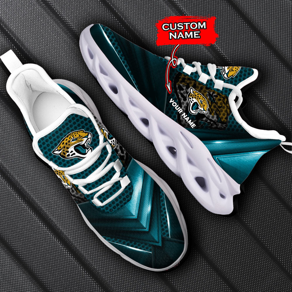 Ideafootwear Jacksonville Jaguars NFL Max Soul Shoes Sneakers For Men And Women