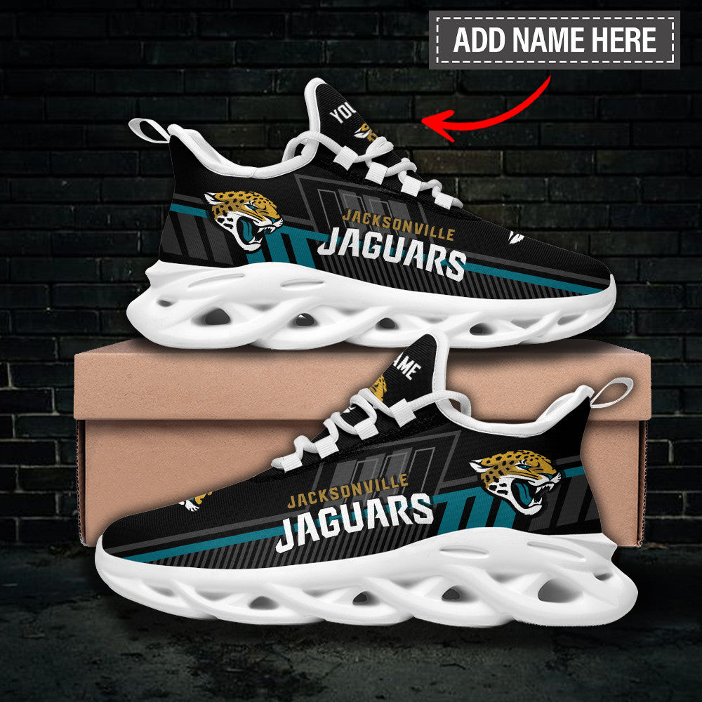 Ideafootwear Jacksonville Jaguars NFL Max Soul Shoes Sneakers For Men And Women