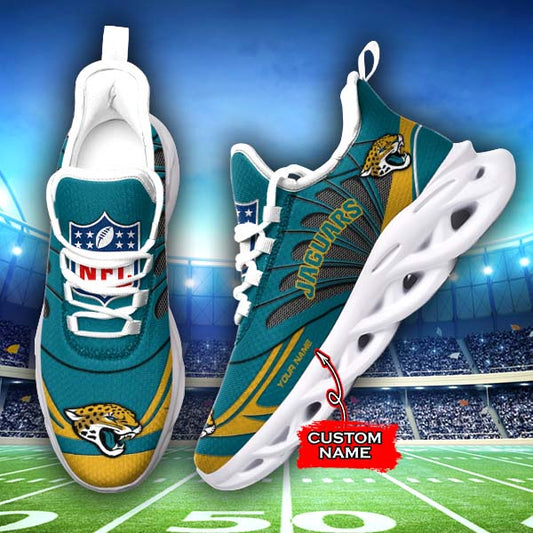 Ideafootwear Jacksonville Jaguars NFL Max Soul Shoes Sneakers For Men And Women