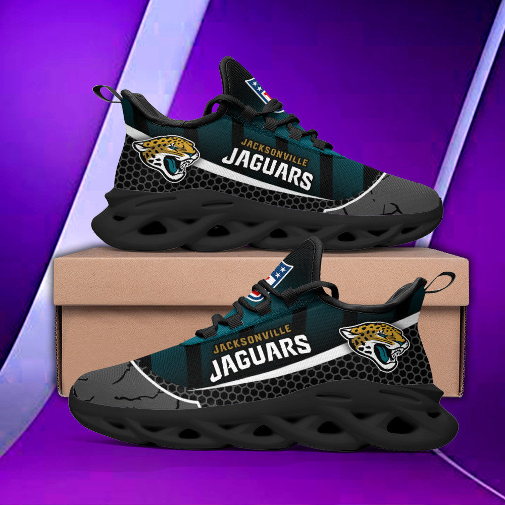 Ideafootwear Jacksonville Jaguars NFL Max Soul Shoes Sneakers For Men And Women
