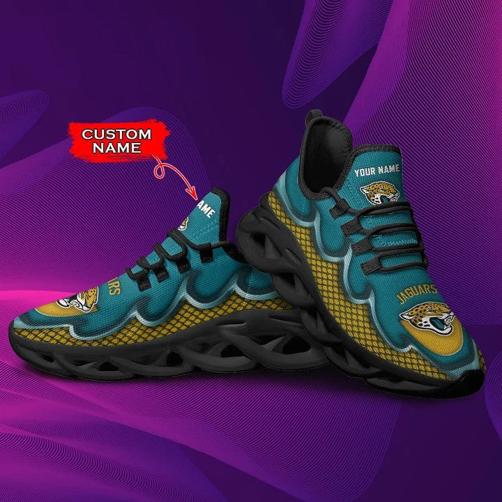 Ideafootwear Jacksonville Jaguars NFL Max Soul Shoes Sneakers For Men And Women