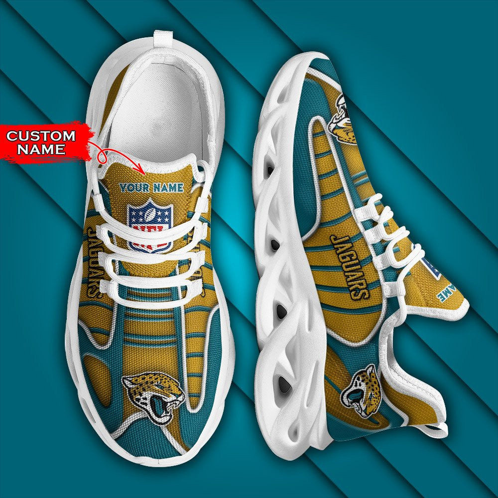 Ideafootwear Jacksonville Jaguars NFL Max Soul Shoes Sneakers For Men And Women