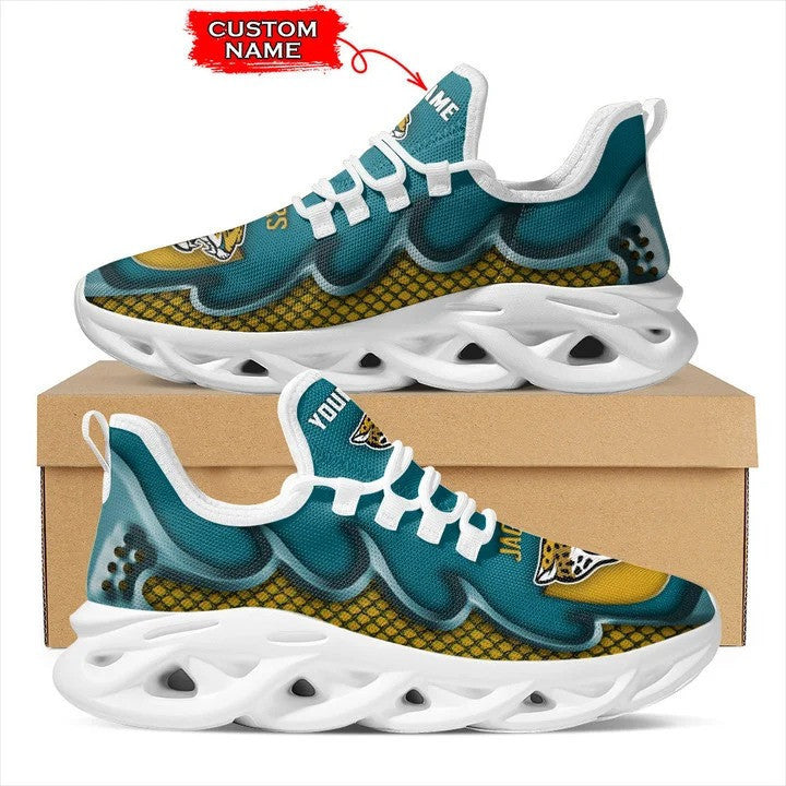 Ideafootwear Jacksonville Jaguars NFL Max Soul Shoes Sneakers For Men And Women