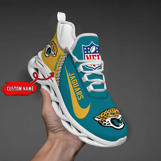 Ideafootwear Jacksonville Jaguars NFL Max Soul Shoes Sneakers For Men And Women