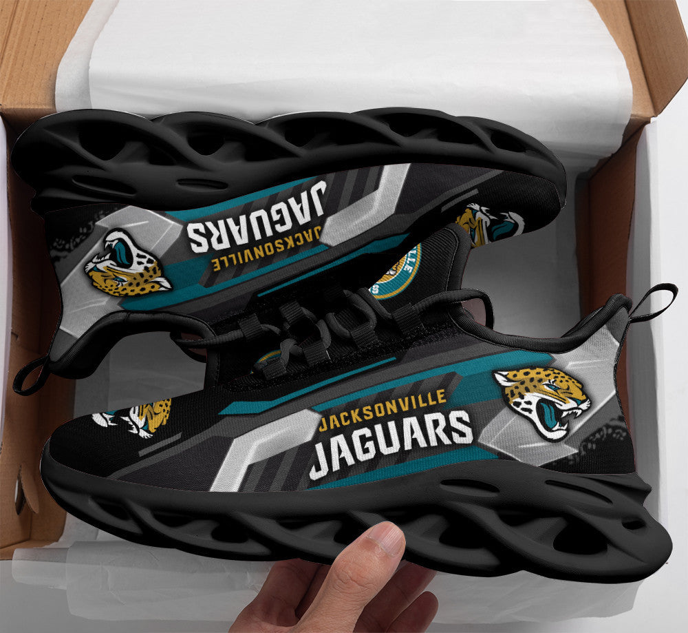 Ideafootwear Jacksonville Jaguars NFL Max Soul Shoes Sneakers For Men And Women