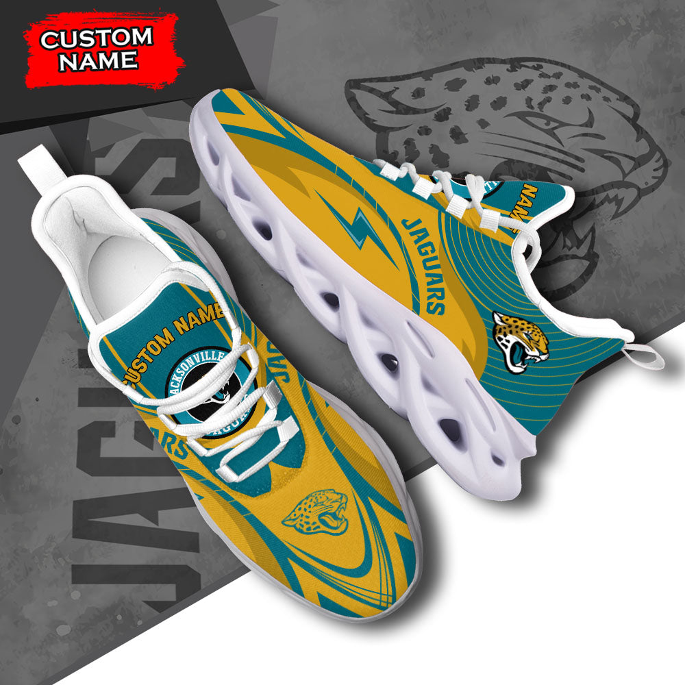 Ideafootwear Jacksonville Jaguars NFL Max Soul Shoes Sneakers For Men And Women
