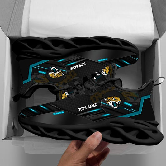 Ideafootwear Jacksonville Jaguars NFL Max Soul Shoes Sneakers For Men And Women