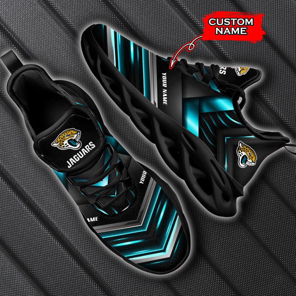Ideafootwear Jacksonville Jaguars NFL Max Soul Shoes Sneakers For Men And Women