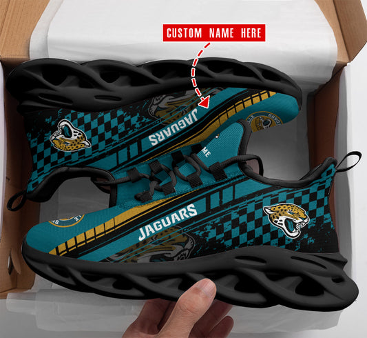 Ideafootwear Jacksonville Jaguars NFL Max Soul Shoes Sneakers For Men And Women