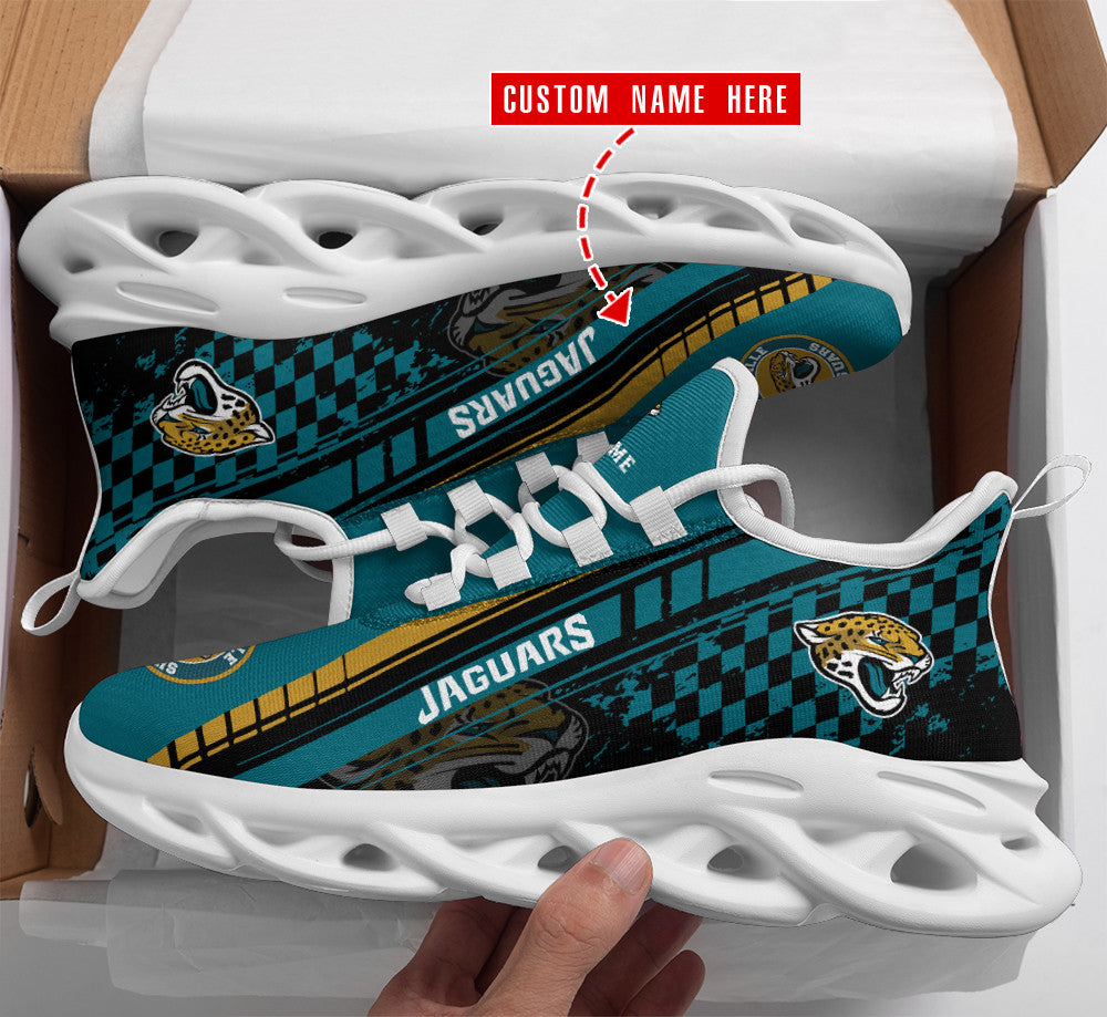 Ideafootwear Jacksonville Jaguars NFL Max Soul Shoes Sneakers For Men And Women