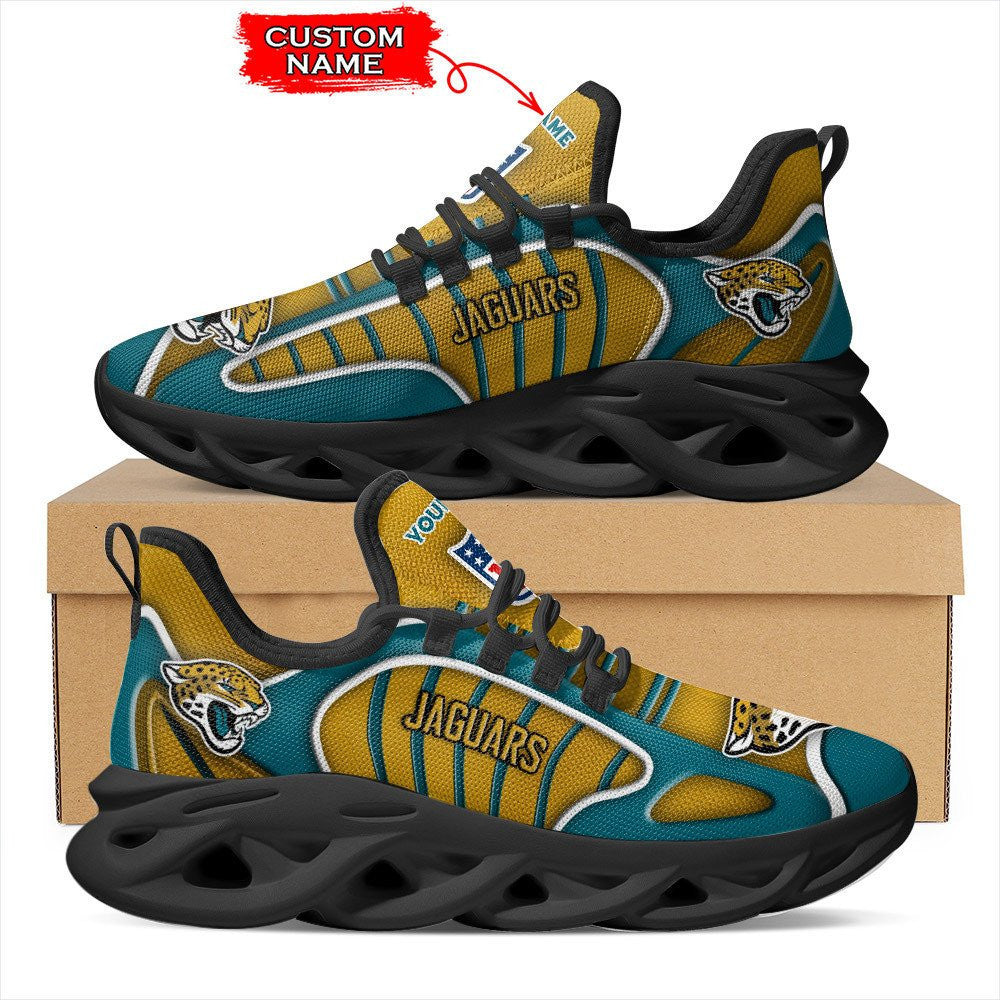 Ideafootwear Jacksonville Jaguars NFL Max Soul Shoes Sneakers For Men And Women