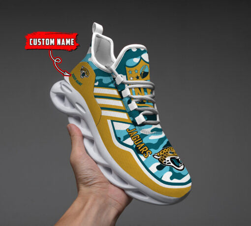 Ideafootwear Jacksonville Jaguars NFL Max Soul Shoes Sneakers For Men And Women